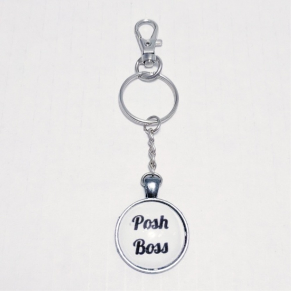 Posh Boss Keychain/Handbag Charm Antique Copper